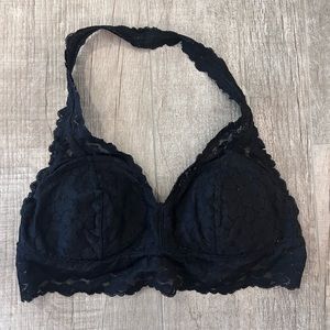 Black Aerie halter bralette size M